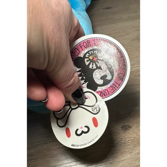 Blue Fluffy Bunny Rabbit Plush Toy Gloomy Bear Long Ears Stuffed Animal CGP-574 - Picture 5 of 9